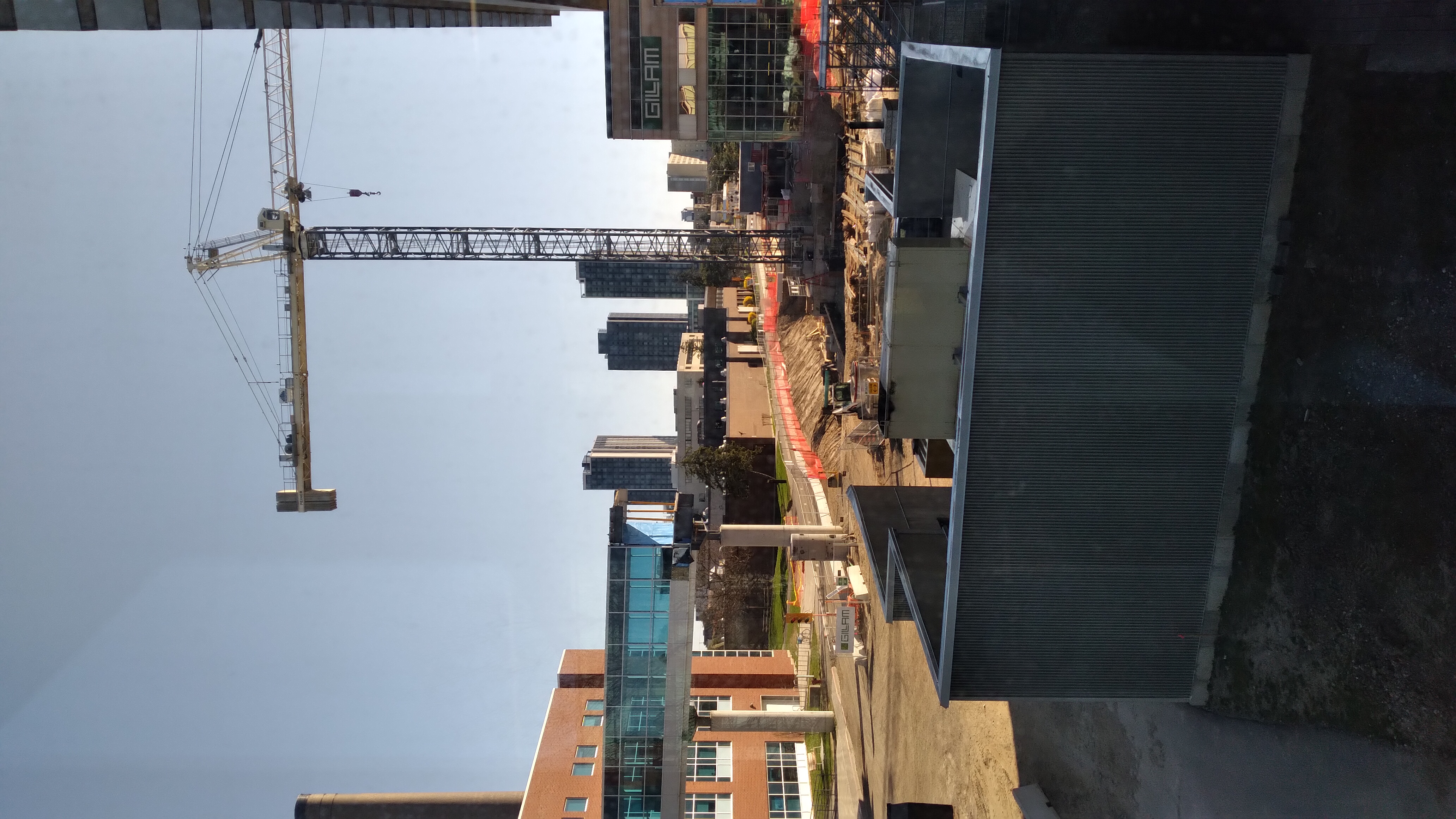 Mostly clear construction site, April 2025