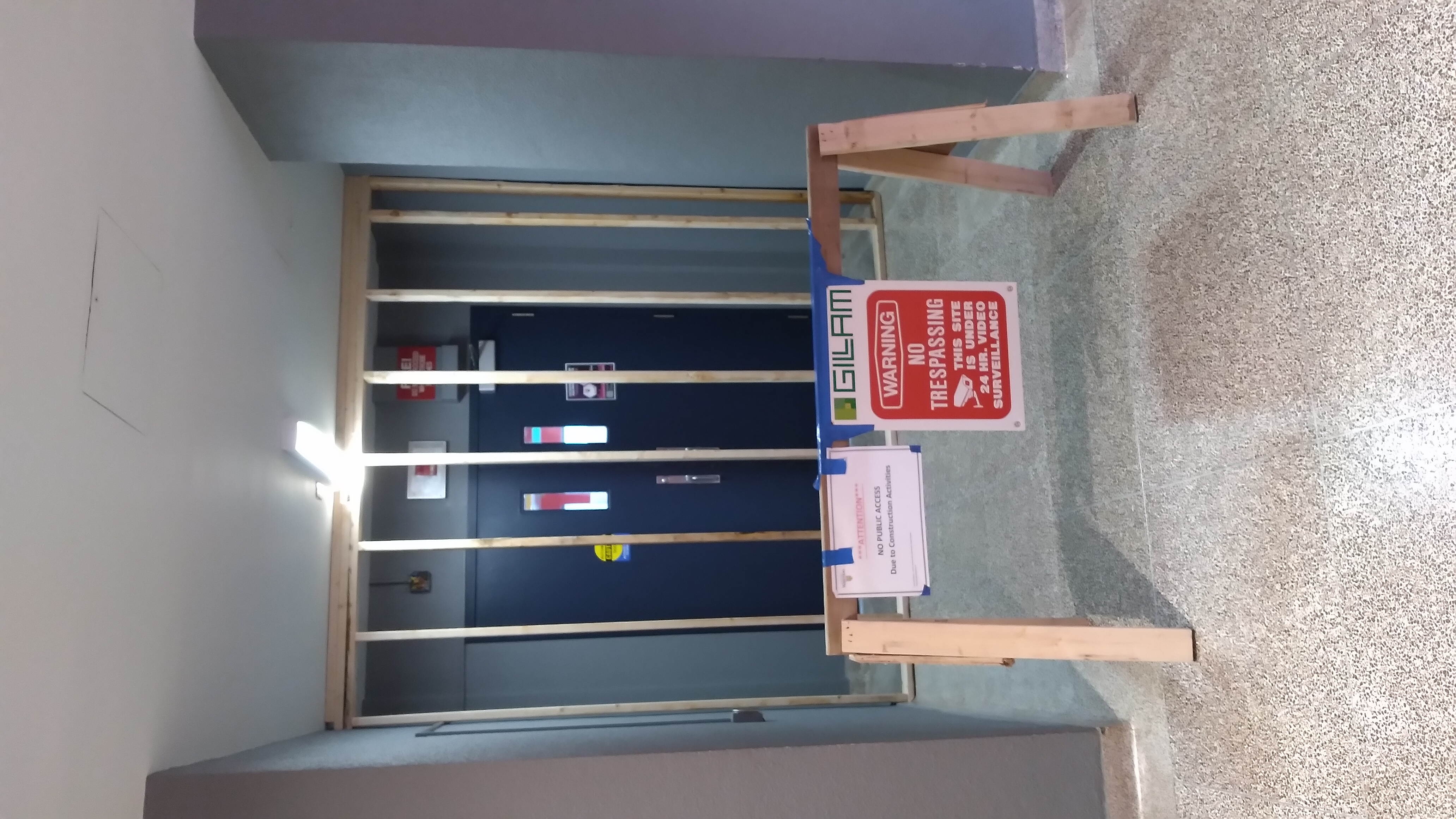 Early bridge closure from the Mathematics & Computer Building (MC) side