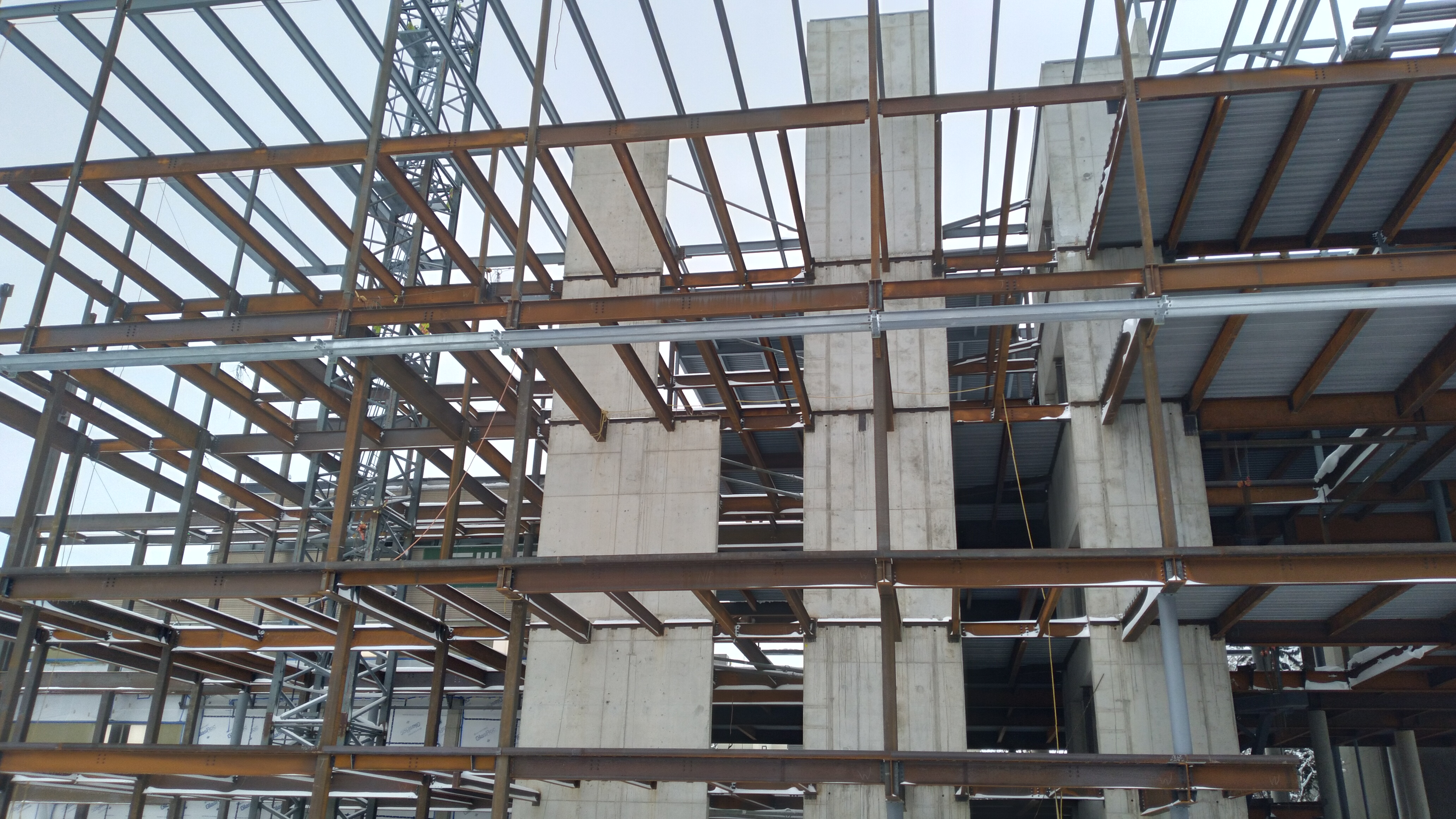 Eastern extent of the ruffled steel plates, November 2025.