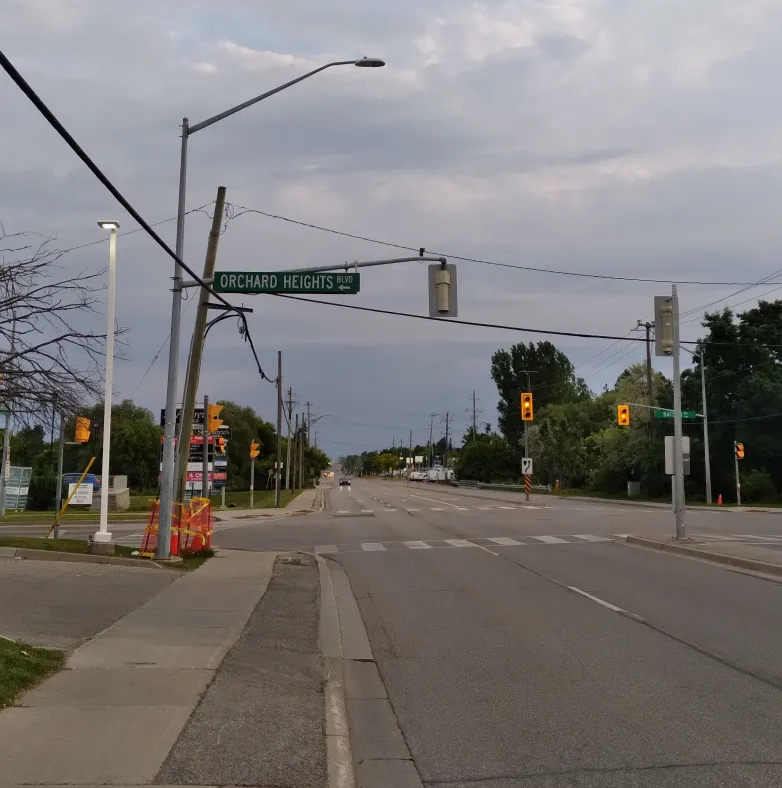 A straight section of Yonge Street